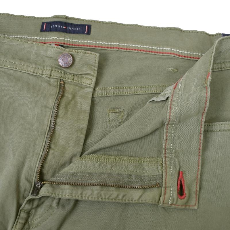 大きいサイズメンズ TOMMY HILFIGER トミーヒルフィガー 5-Pocket Pant チノパン 5ポケット ガーメントウォッシュ ストレート カーキ オリーブ 44インチ | TOMMY HILFIGER | 03