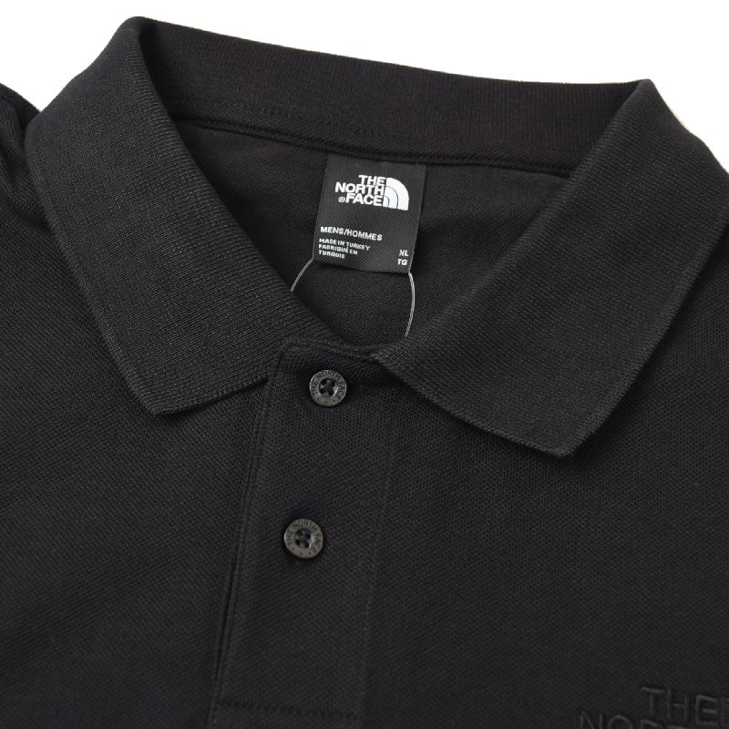 THE NORTH FACE 半袖ポロシャツ 黒 刺繍ロゴ メンズ 新品　2XL THE NORTH FACE（ザ ノースフェイス） ノースフェイス 半袖 ポロシャツ