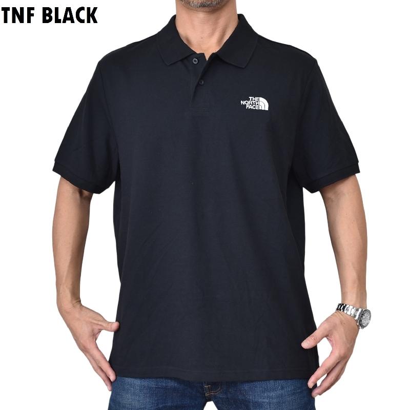 THE NORTH FACE 半袖ポロシャツ 黒 刺繍ロゴ メンズ 新品　2XL THE NORTH FACE（ザ ノースフェイス） 大きいサイズ メンズ ノース