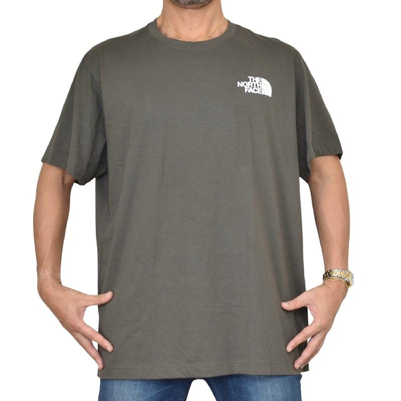 THE NORTH FACE ロゴ Tシャツ グレーXXL　大きいサイズ　韓国 THE NORTH FACE（ザ ノースフェイス） 大きいサイズ メンズ ノース