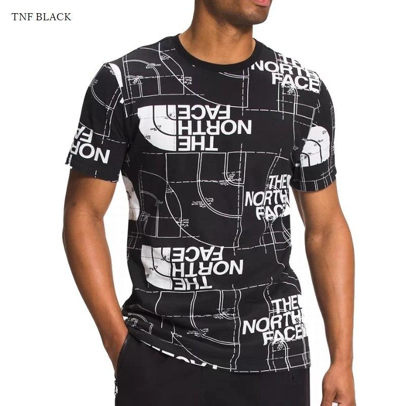 大きいサイズ メンズ ノースフェイス 半袖 グラフィック Ｔシャツ 総柄