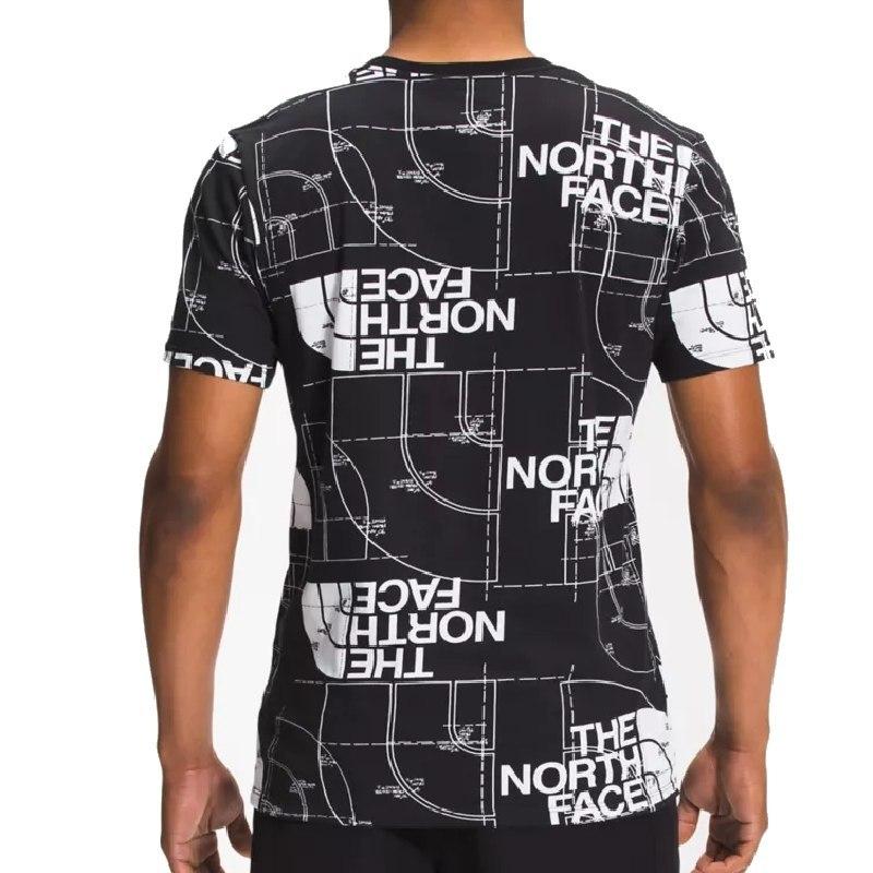 大きいサイズ メンズ ノースフェイス 半袖 グラフィック Ｔシャツ 総柄