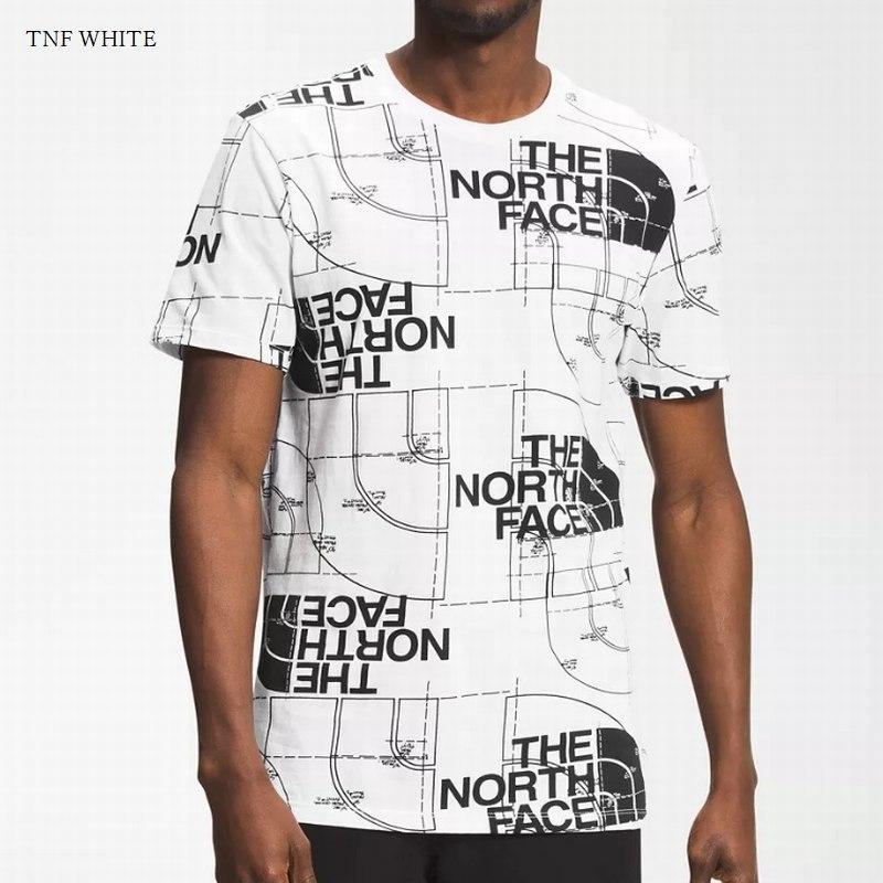 大きいサイズ メンズ ノースフェイス 半袖 グラフィック Ｔシャツ 総柄