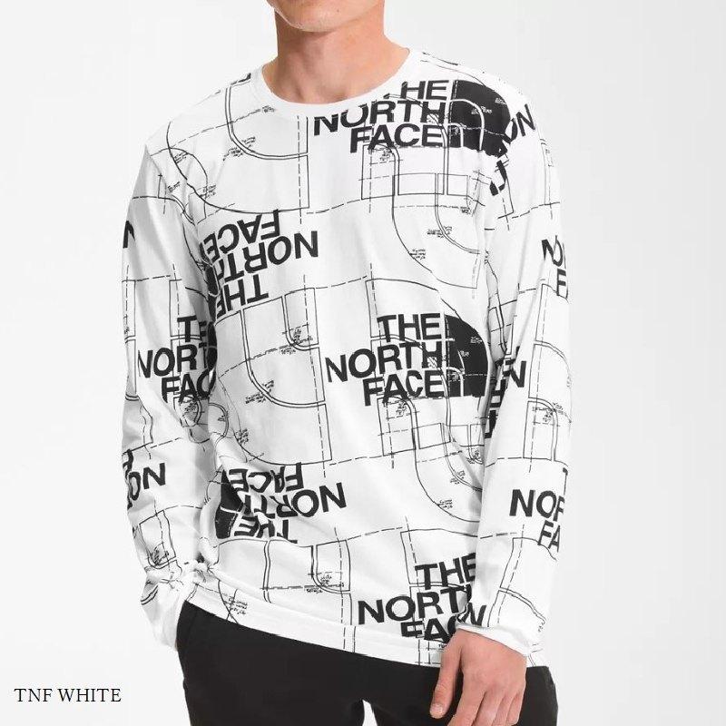 ノースフェイス 大きいサイズ メンズ ロンT 長袖 Ｔシャツ 総柄 XL XXL USAモデル Half Dome AOP Long Sleeve  Tee THE NORTH FACE [M便 1/1]