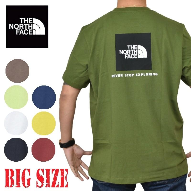 大きいサイズ メンズ ノースフェイス THE NORTH FACE 半袖 ボックスロゴ Ｔシャツ バックプリント BOX NSE TEE  USAモデル XL XXL XXXL | THE NORTH FACE