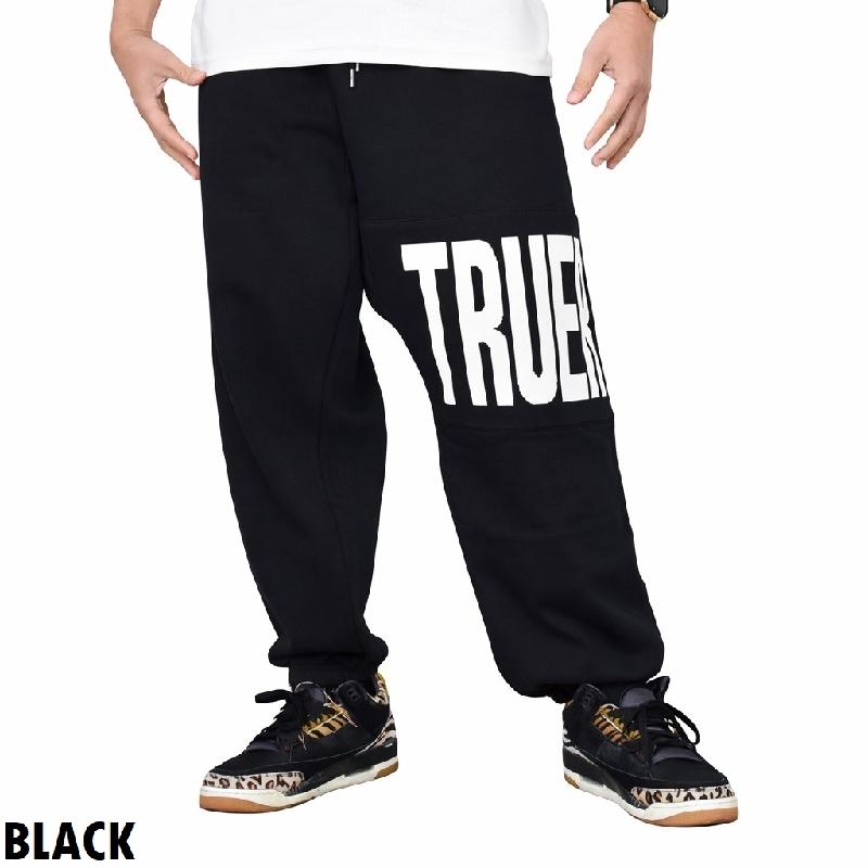 大きいサイズ メンズ TRUE RELIGION トゥルーレリジョン Knit Logo Panel Jogger ニットロゴパネル ジョガー スウェットパンツ XXXL | TRUE RELIGION | 01