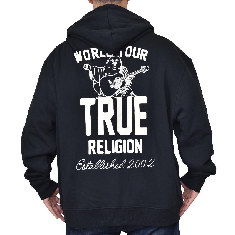 大きいサイズ メンズ TRUE RELIGION トゥルーレリジョン VINTAGE PATCH ZIP HOODIE フルジップ フーディー スウェット パーカー XXL XXXL | TRUE RELIGION | 02