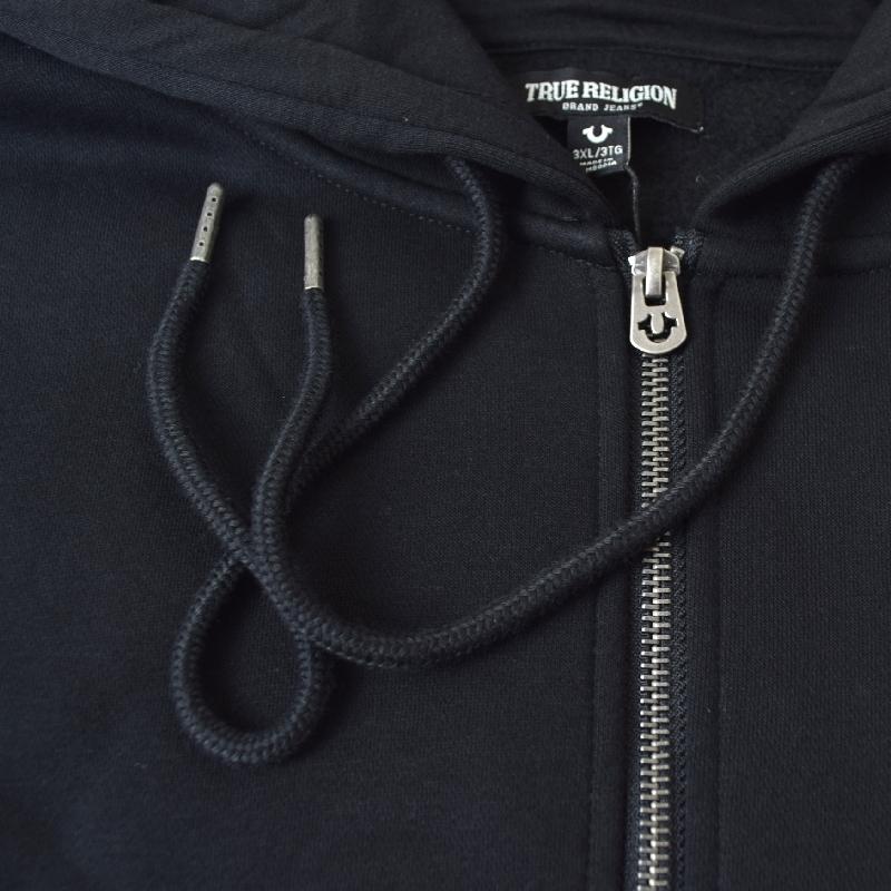 大きいサイズ メンズ TRUE RELIGION トゥルーレリジョン VINTAGE PATCH ZIP HOODIE フルジップ フーディー スウェット パーカー XXL XXXL | TRUE RELIGION | 03
