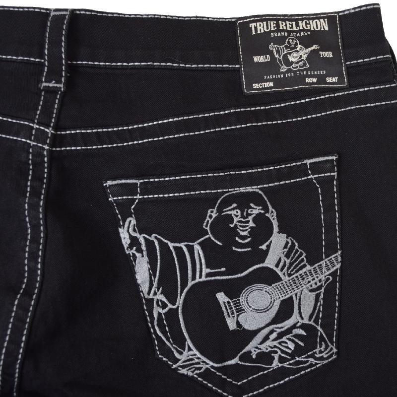 大きいサイズ メンズ TRUE RELIGION トゥルーレリジョン RICKY BIG T BUDDHA POCKET STRAIGHT JEAN ブラックデニムパンツ ジーンズ  40インチ | TRUE RELIGION | 06