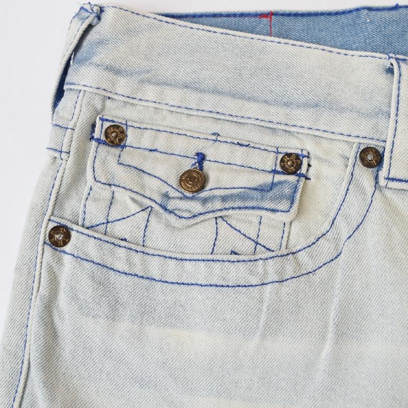 大きいサイズ メンズ トゥルーレリジョン TRUE RELIGION デニムショーツ ハーフパンツ RICKY FRAYED FLAP SHORT 40 44インチ | TRUE RELIGION | 04