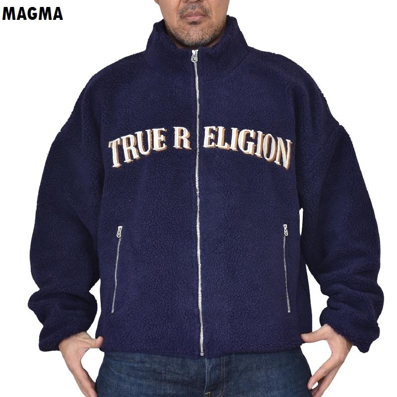 大きいサイズ メンズ TRUE RELIGION トゥルーレリジョン SHERPA LOGO JACKET ボアフリース フルジップ ジャケット XXL XXXL | TRUE RELIGION | 03