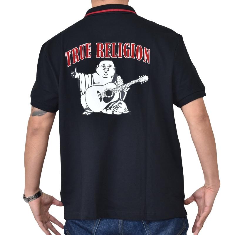 大きいサイズ メンズ TRUE RELIGION トゥルーレリジョン logo polo shirt ワンポイント ロゴ 鹿の子半袖ポロシャツ XL XXXL | TRUE RELIGION | 02