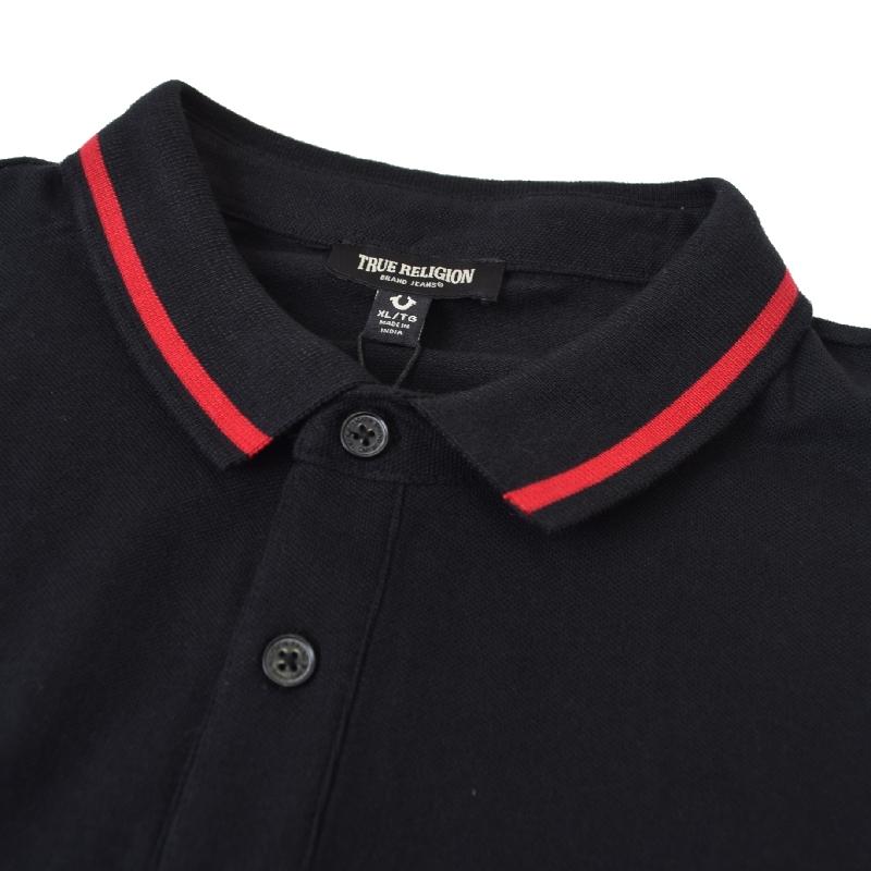 大きいサイズ メンズ TRUE RELIGION トゥルーレリジョン logo polo shirt ワンポイント ロゴ 鹿の子半袖ポロシャツ XL XXXL | TRUE RELIGION | 03