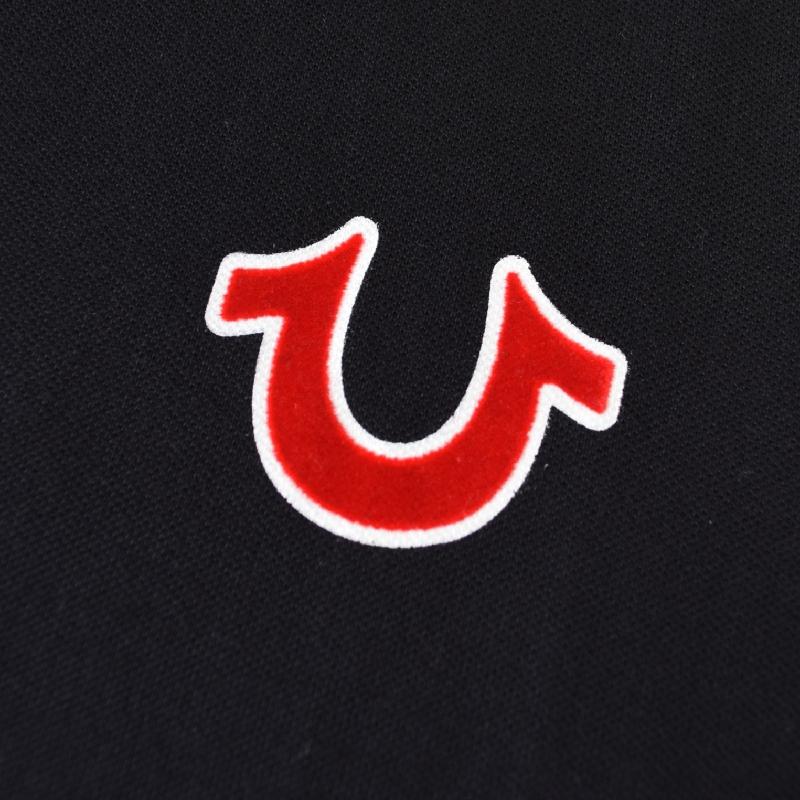 大きいサイズ メンズ TRUE RELIGION トゥルーレリジョン logo polo shirt ワンポイント ロゴ 鹿の子半袖ポロシャツ XL XXXL | TRUE RELIGION | 04