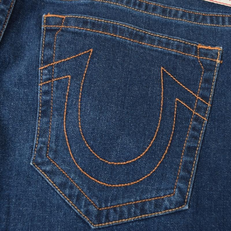 大きいサイズ メンズ TRUE RELIGION トゥルーレリジョン 32 デニムパンツ ジーンズ インディゴ ブルー リラックススキニー スリム テーパード 40 42インチ | TRUE RELIGION | 06