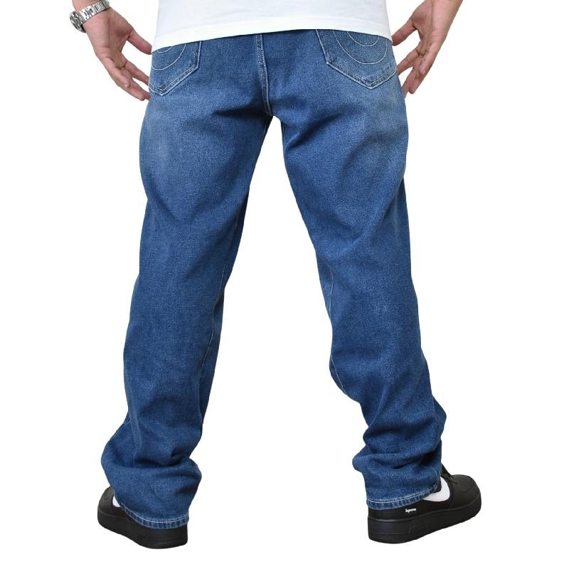 大きいサイズ メンズ TRUE RELIGION トゥルーレリジョン デニムパンツ ジーンズ インディゴ ブルー リラックスバギー ワイドパンツ 太め スケーター 40インチ | TRUE RELIGION | 02