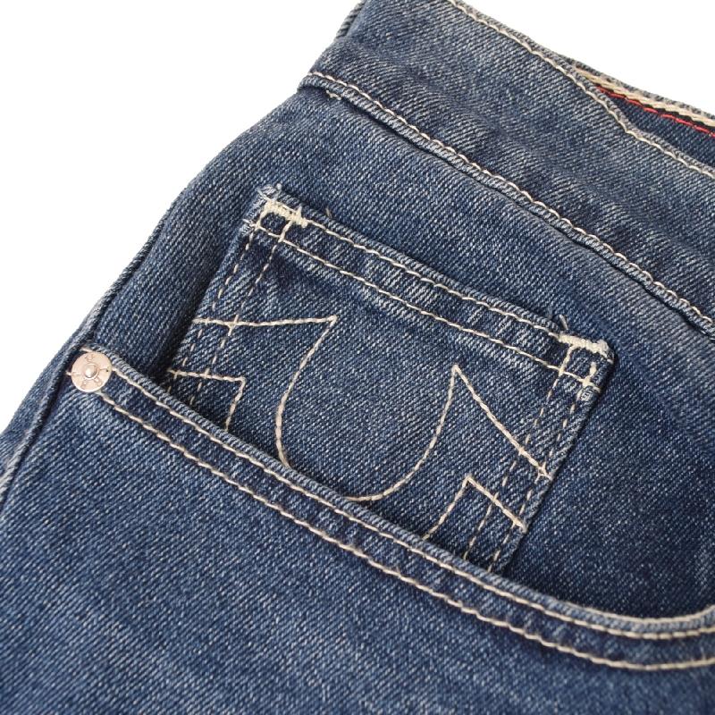 大きいサイズ メンズ TRUE RELIGION トゥルーレリジョン デニムパンツ ジーンズ インディゴ ブルー リラックスバギー ワイドパンツ 太め スケーター 40インチ | TRUE RELIGION | 04
