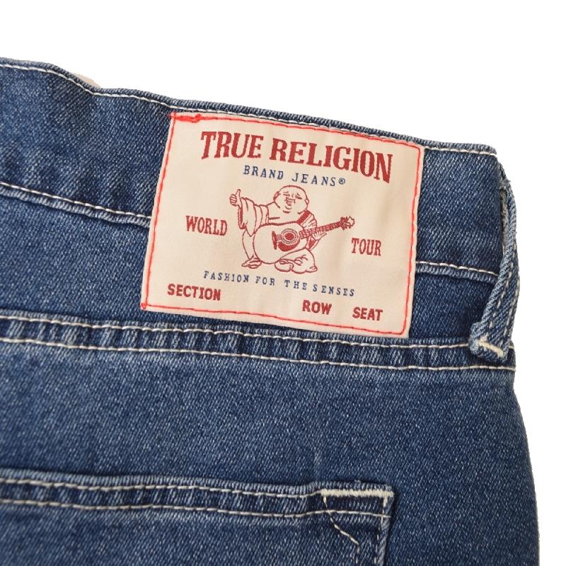 大きいサイズ メンズ TRUE RELIGION トゥルーレリジョン デニムパンツ ジーンズ インディゴ ブルー リラックスバギー ワイドパンツ 太め スケーター 40インチ | TRUE RELIGION | 05