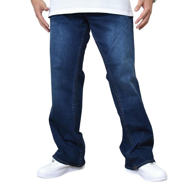 大きいサイズ メンズ TRUE RELIGION トゥルーレリジョン 34 デニムパンツ ジーンズ インディゴ ブルー リラックス ブーツカット フレアパンツ  44 46インチ | TRUE RELIGION | 01