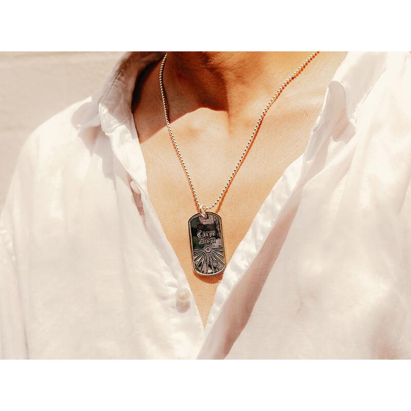 納期2週間】裏面刻印可能 DEFiプレミアムドッグタグネックレス TATTOO
