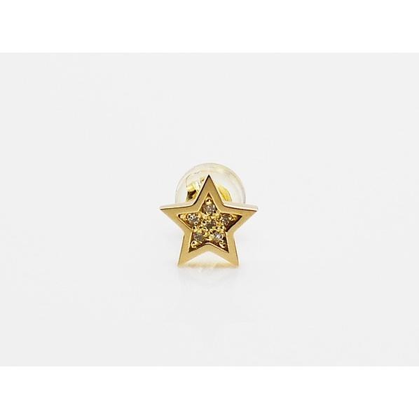 【在庫あり即納/送料無料】GARDEL（ガーデル）SWEET STAR PIERCE 片耳ピアス　メンズ　レディース　ゴールド　GDE-025/YG