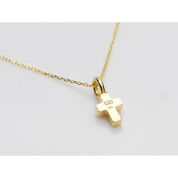 【在庫あり即納/送料無料】GARDEL（ガーデル）FAIRY CROSS NECKLACE/K18YG  GDP-047/DIA  ゴールド  ダイヤモンドの画像