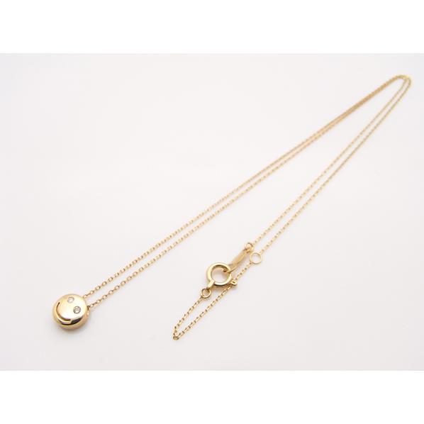 【在庫あり即納/送料無料】GARDEL（ガーデル）TINY DIAMOND NECKLACE/SMILE/K18YG  GDP-072/SMILE   ゴールド  ダイヤモンドの画像