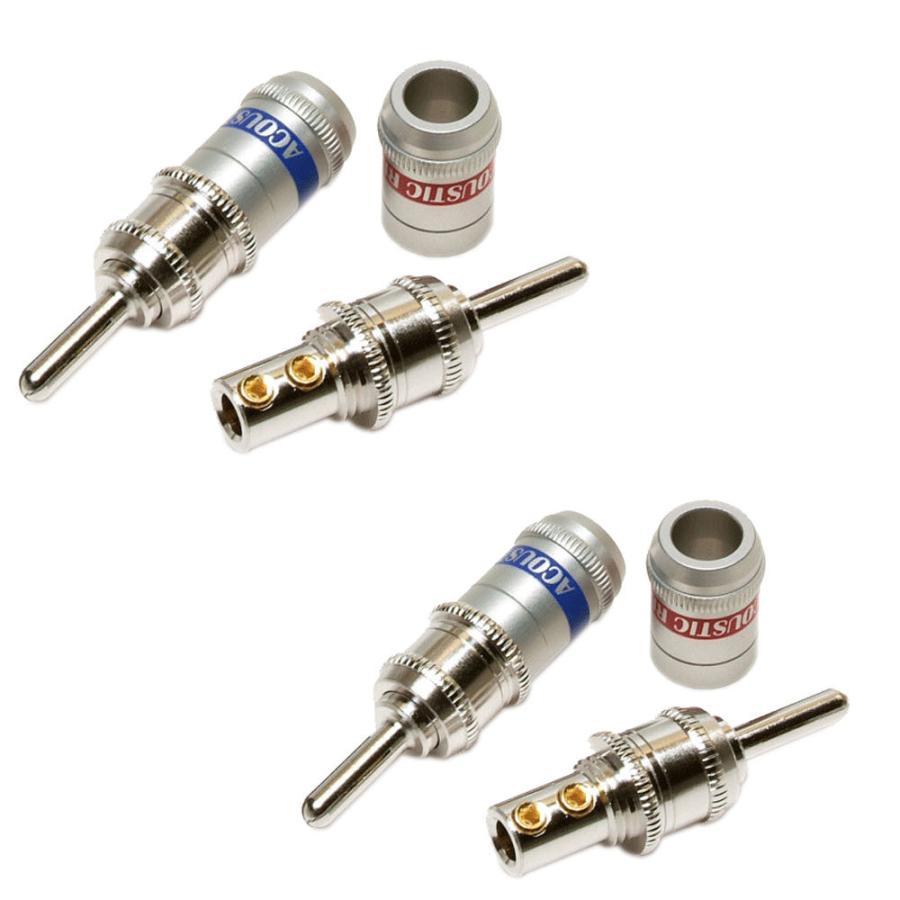 ACOUSTIC REVIVE RBN-1 無ハンダネジ留め式 バナナプラグ 4個1組 最