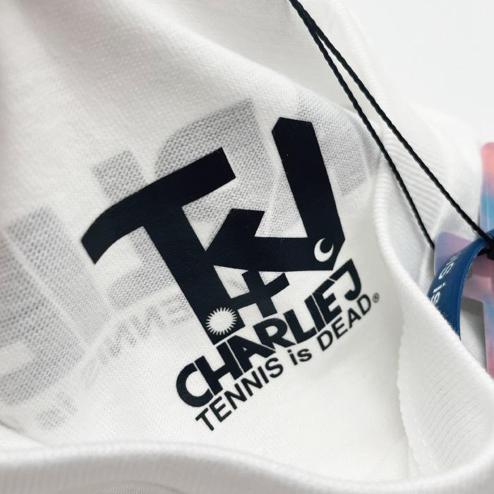 【TENNIS is DEAD USA】【UKラッパーとのコラボモデル】メンズ Tシャツ テニスイズデッド +CJ T "CHARLIEJ by TENNIS is DEAD" 16-1956｜defmart｜05