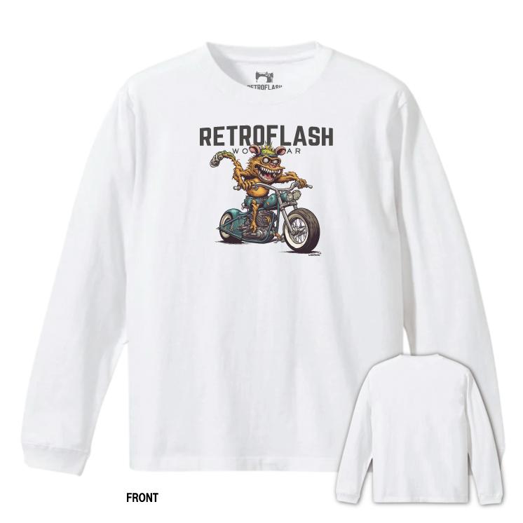 【RETROFLASH レトロフラッシュ】トータルテンボスのSUSHI☆BOYS着用 Tシャツ ロンT パーカー【BROWN MONSTER】 dr0010 【キッズ、レディースあり】 |  | 02
