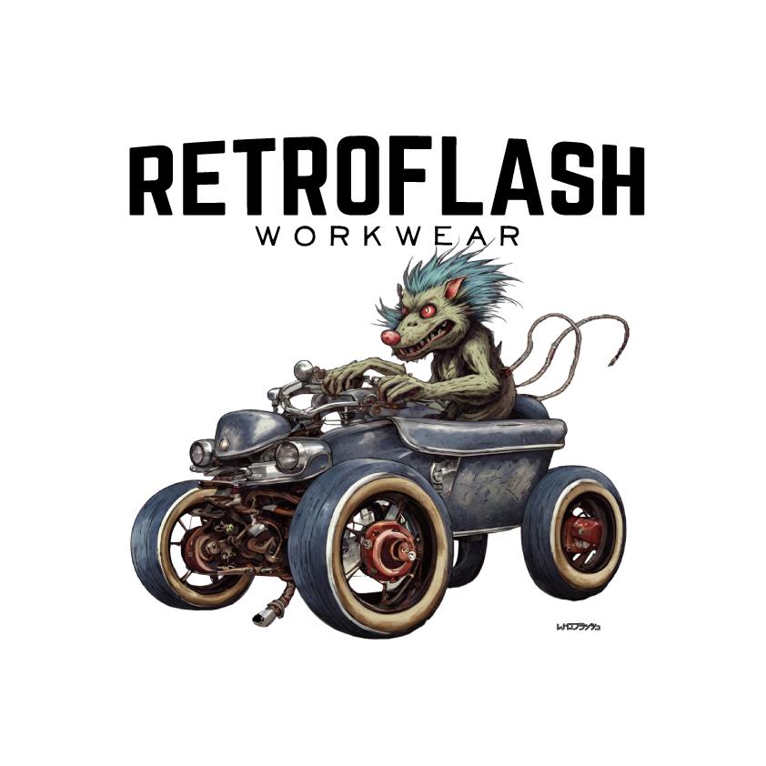 【RETROFLASH レトロフラッシュ】トータルテンボスのSUSHI☆BOYS着用 長袖 Tシャツ【GREEN MONSTER】dr1012 |  | 01