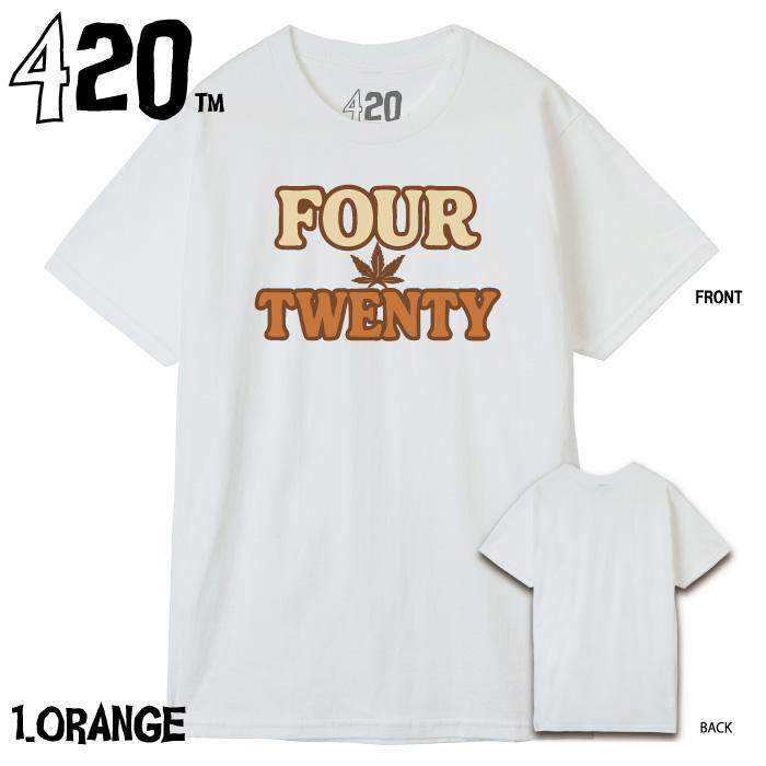 【FOUR TWENTY フォートゥエンティ】ロゴ Tシャツ XS-XL 新ブランド ft-004【LOGO-T 全5色】IT'S TIME TO SMOKE |  | 01