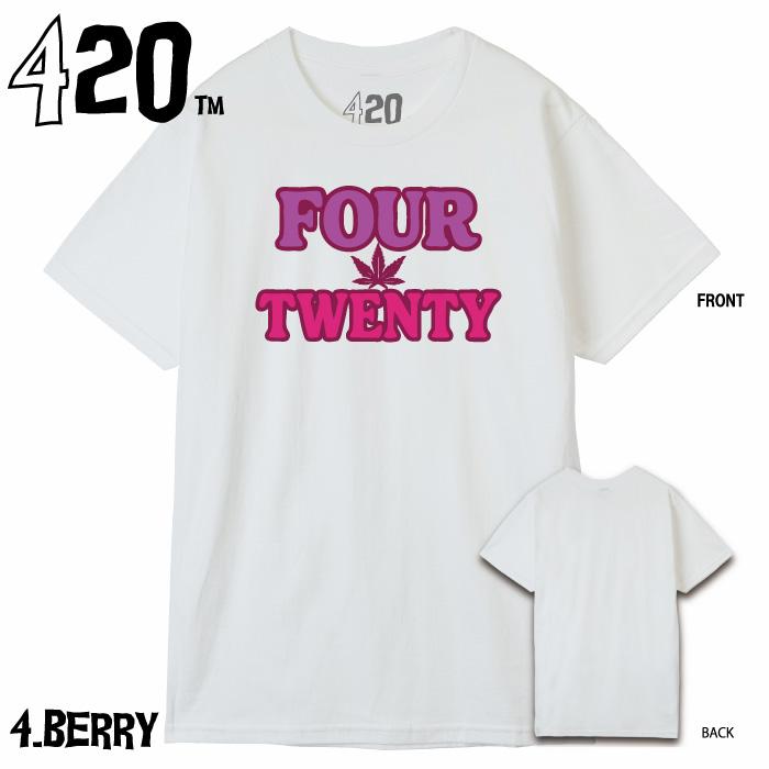 【FOUR TWENTY フォートゥエンティ】ロゴ Tシャツ XS-XL 新ブランド ft-004【LOGO-T 全5色】IT'S TIME TO SMOKE |  | 04