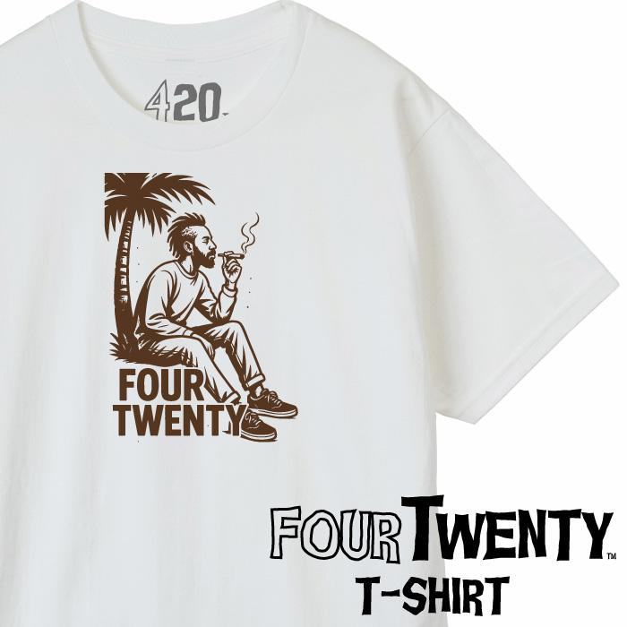 【FOUR TWENTY フォートゥエンティ】グラフィック Tシャツ XS-XL 新ブランド ft-007 SITTING MAN | 