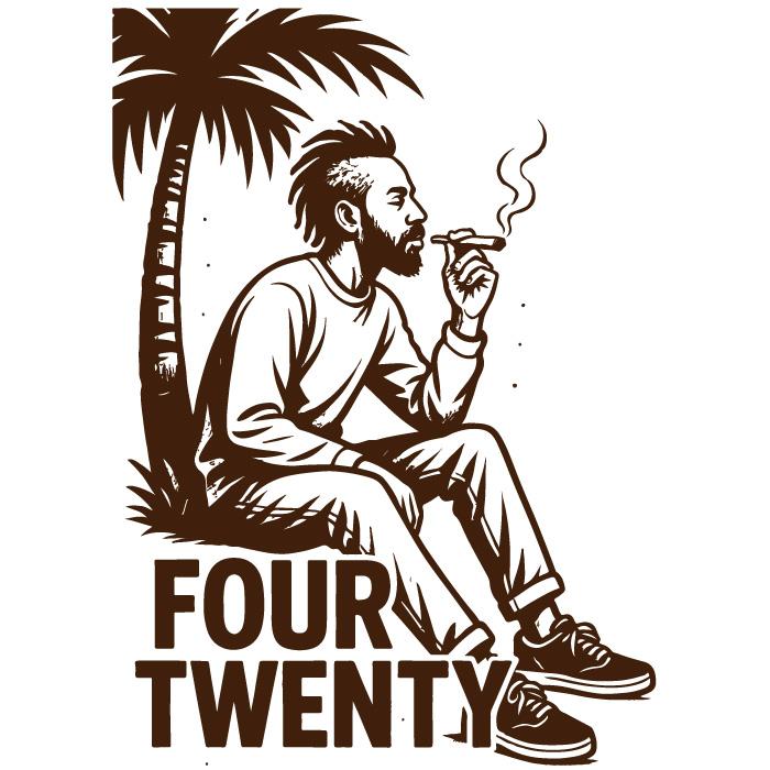 【FOUR TWENTY フォートゥエンティ】グラフィック Tシャツ XS-XL 新ブランド ft-007 SITTING MAN |  | 02