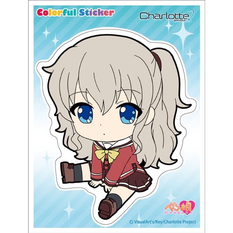 Charlotte ぺたん娘 カラフルステッカー 友利奈緒 Charlotte 004 デフォルメ屋 通販 Yahoo ショッピング