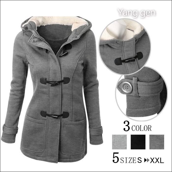 スウェットパーカー ダッフルコート 裏起毛 厚手 アウター 裏ボア コート ジャケット ライトアウター Aライン ロング丈 防寒 レディース卒業式 服 母 割引30 21公式店舗