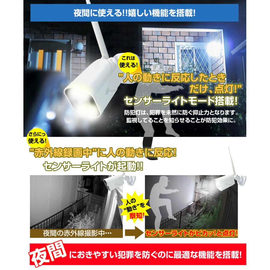 防犯カメラ 屋外 家庭用 小型カメラ 監視カメラ wifi 工事不要 SDカード 800万画素 APモード |  | 06