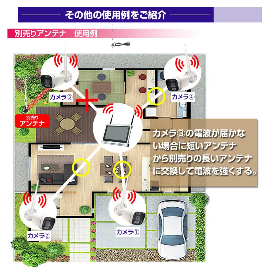 防犯カメラ 屋外 監視カメラ セット 500万画素 家庭用 wifi