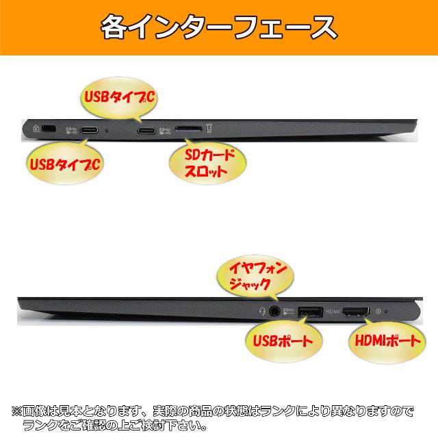ノートパソコン 中古 ハイスペック NEC VersaPro UltraLite タイプVG VKV50G 第11世代 Core i7 メモリ16GB SSD256GB カメラ Bの画像