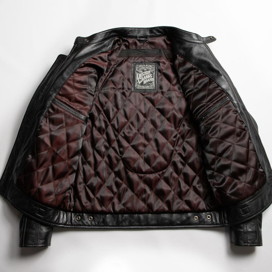 DEGNER ブラックレザージャケット革ジャン 製品情報】ジャケット｜（メンズ・レディース）｜DEGNER