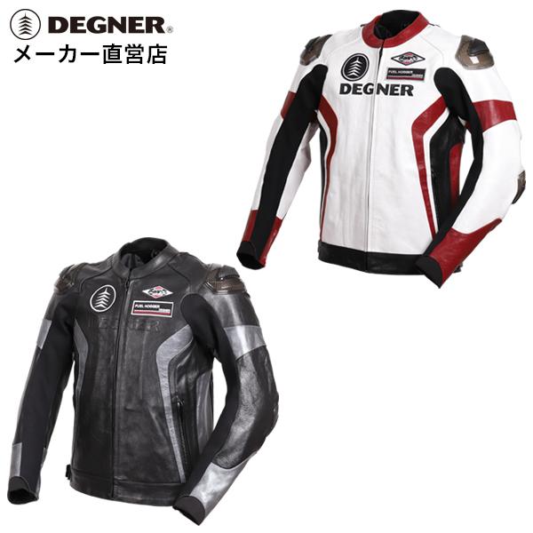 バイクウェア・装備 DEGNER DEGNER（デグナー） バイク用レザージャケット 牛革 レーシング