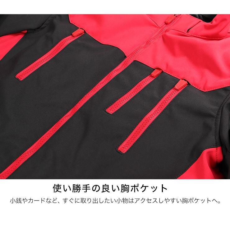 DEGNER（デグナー） バイク用フード付きソフトシェルジャケット 防風