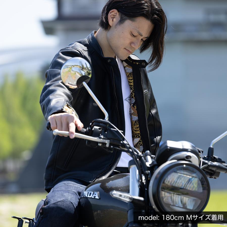 DEGNER（デグナー） 金襴レザージャケット 羊革 鳳凰 21SJ-14K