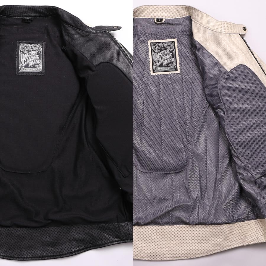 値下げ　DEGNER デグナー　メンズメッシュジャケット DEGNER（デグナー） メンズ メッシュ レザー ジャケット 牛革 本革