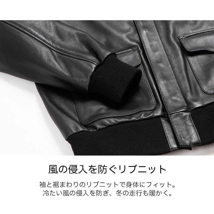 DEGNER（デグナー） レザーA-2ジャケット メンズ 23WJ-7 バイク 秋冬