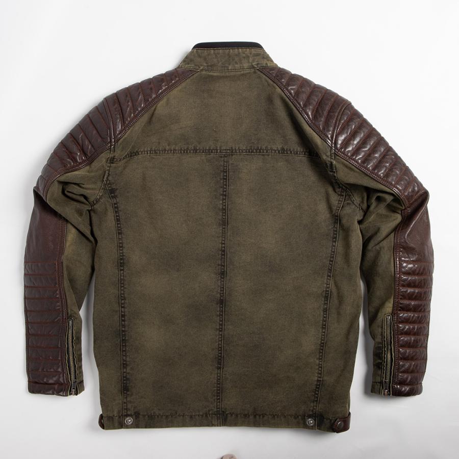 DEGNER（デグナー） テキスタイル＆レザーコンビジャケット ライダース