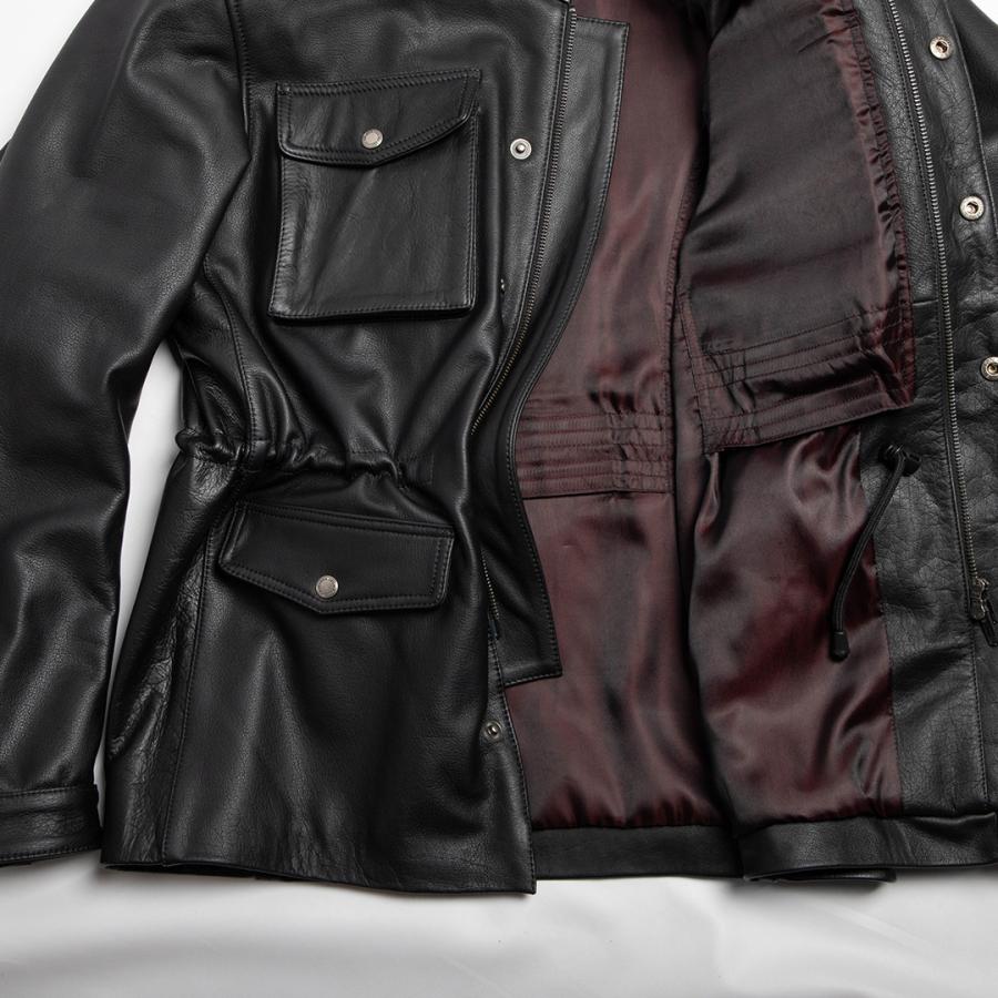 DEGNER（デグナー） ミドル丈レザージャケット M-65 フィールド