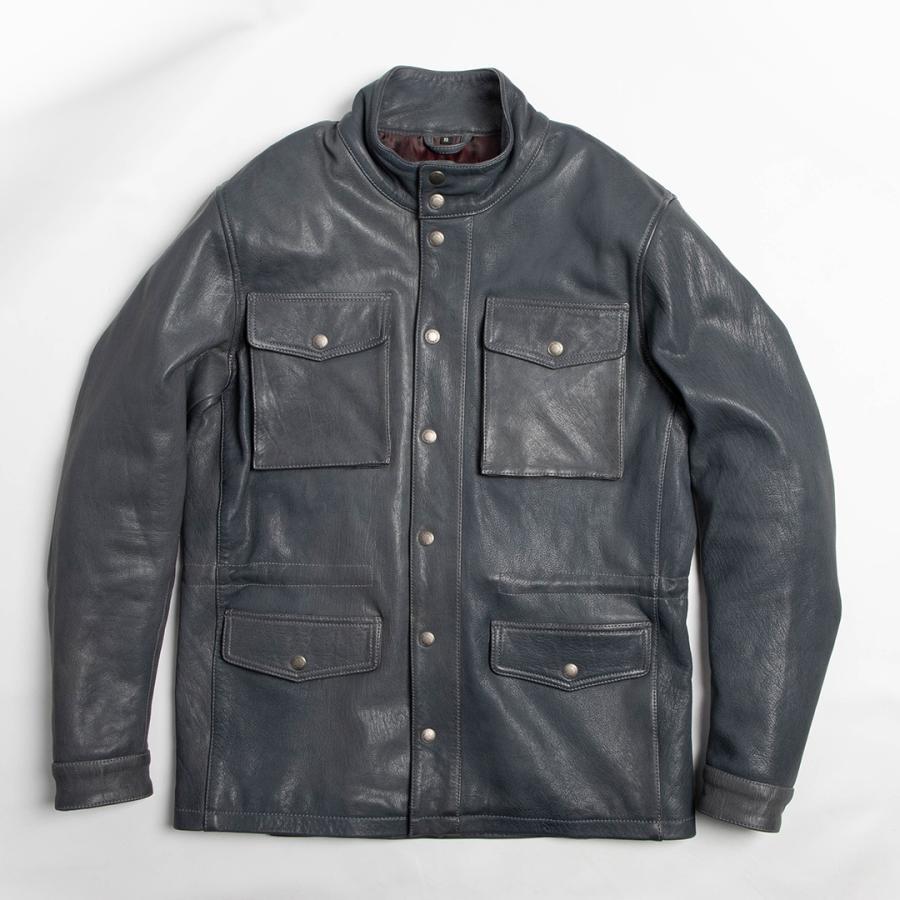 DEGNER（デグナー） ミドル丈レザージャケット M-65 フィールド