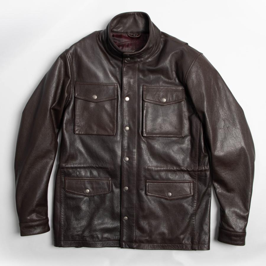 DEGNER（デグナー） ミドル丈レザージャケット M-65 フィールド